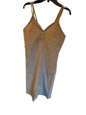 NWT Alo Yoga Alosoft Suns Out Onesie ATHLETIC HEATHER GREY Size: Medium